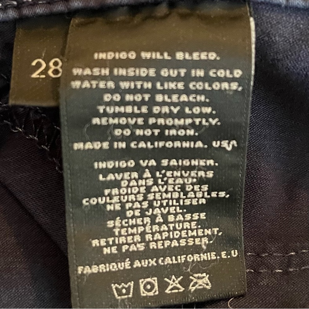 J Brand Super Skinny Jean in Carbon Blue 28 - Picture 7 of 7